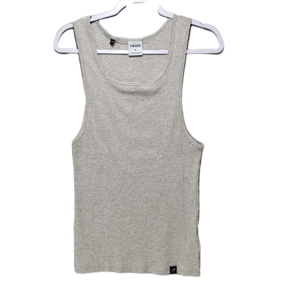 Gymshark Tank Top Womens XL Gray Stretch Sleeveless Athletic Workout NWOT